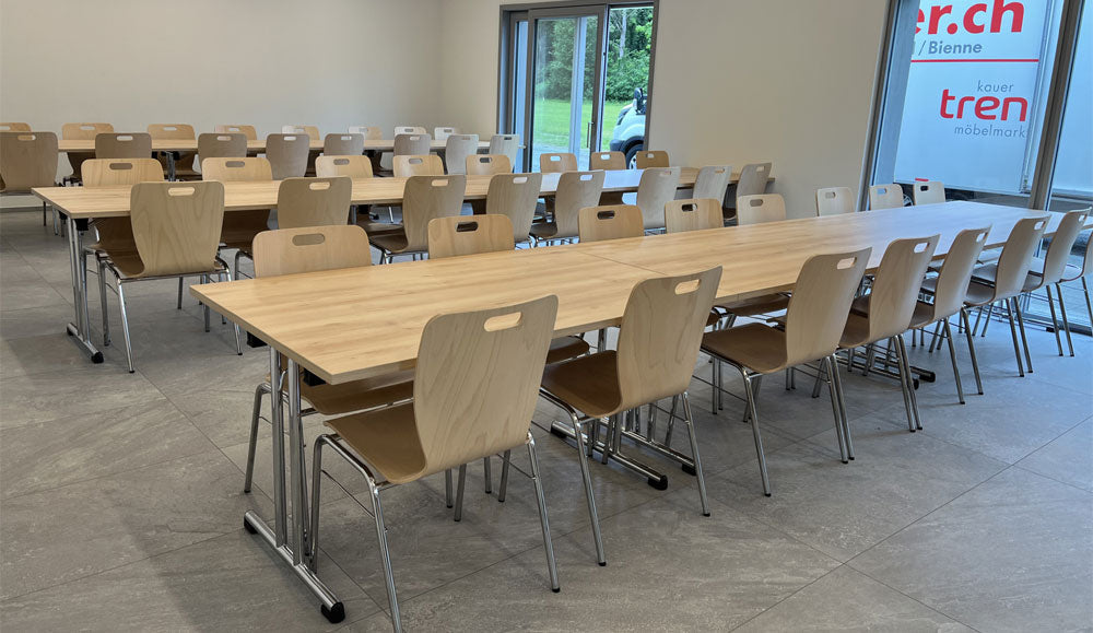 Neue Tische und Stühle für die Lysser Hornusser